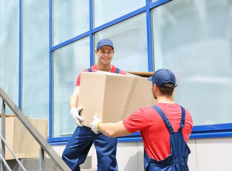 Commercial van service for office and retail items in Mayfair
