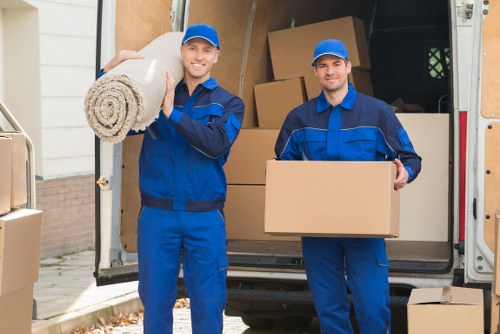 Professional movers handling apartment removals in Mayfair