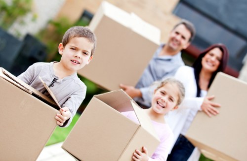 Careful packing and wrapping of household items for a Mayfair home removal