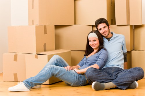 Moving van prepared for urgent removals near Mayfair