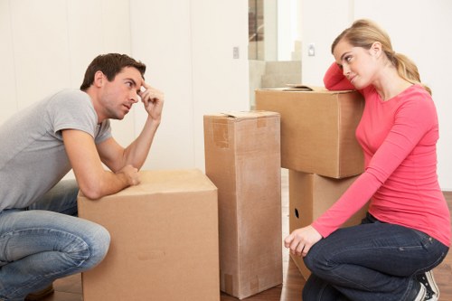 Careful packing and wrapping of furniture for a Mayfair flat removal