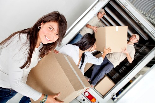 Careful loading of furniture for same day removals in central London