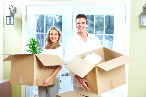 Local team collecting office and residential furniture in Mayfair